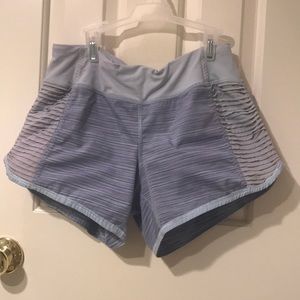 lulu lemon shorts with ruching on sides